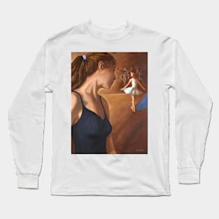 Dancer woman girl watching other dancers Long Sleeve T-Shirt